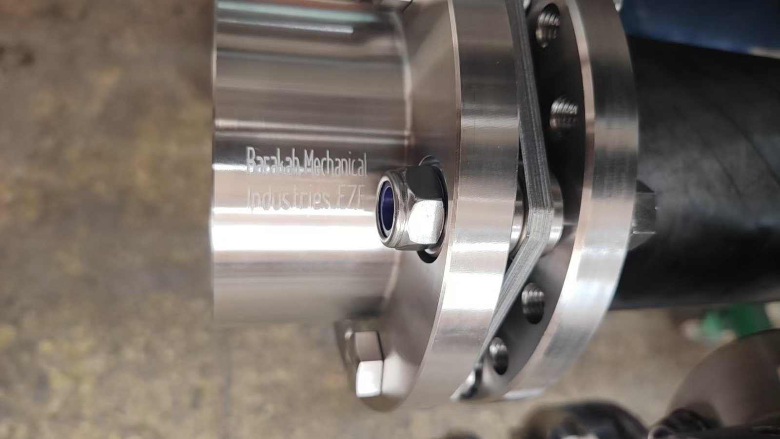 BMI DCD coupling end fitting with Barakah marking