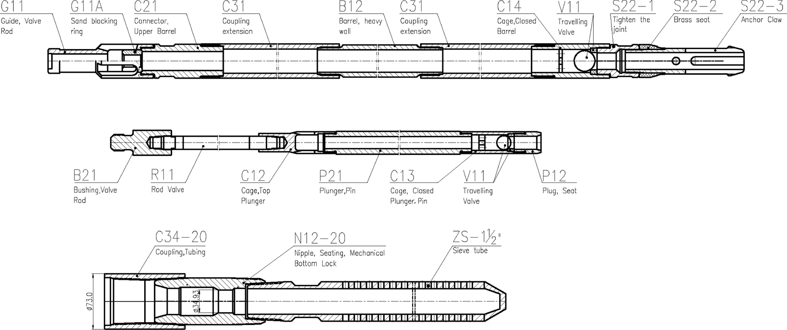 20-106RHBM14-5-2-2 drawing