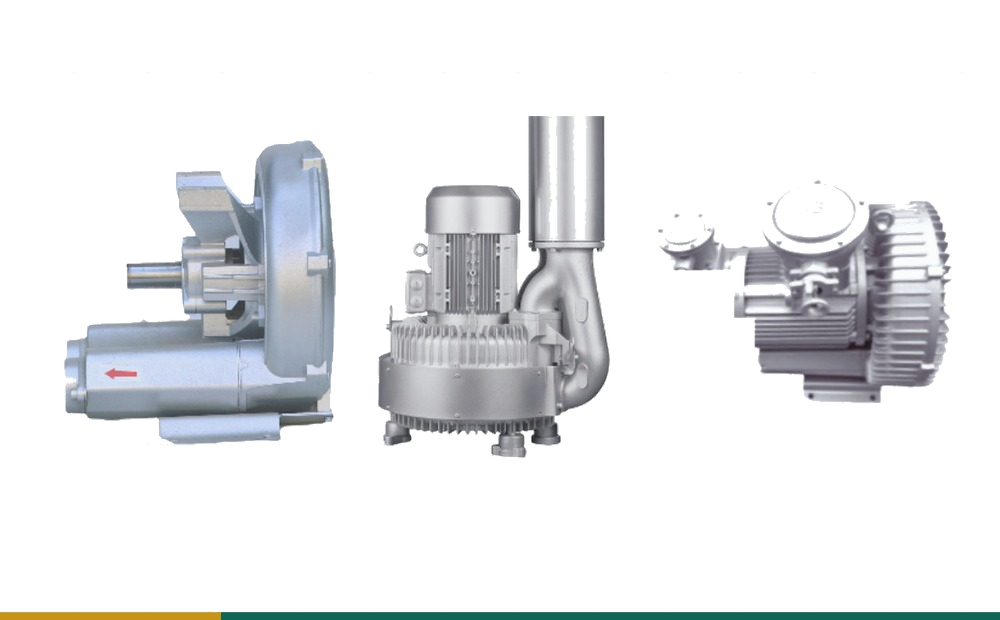Vacuum blower mounting and package layout options