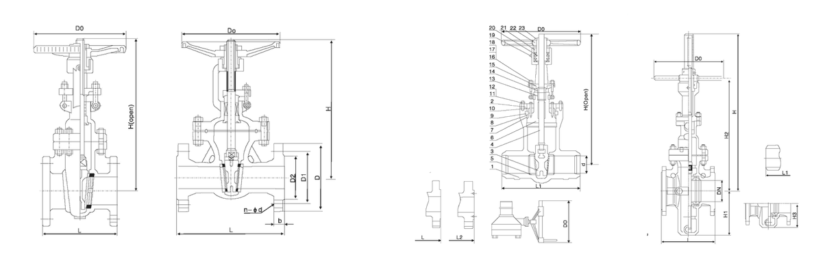 Gate Valve Series drawing